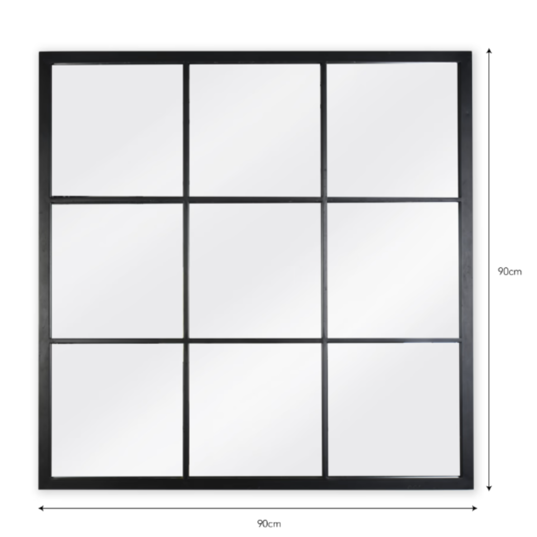 Indoor/Outdoor Window Pane Mirror in 3 Sizes