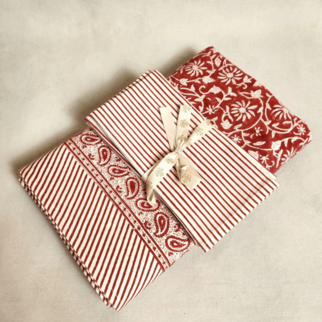 Stripe Napkin Set of 4 in 14 colours