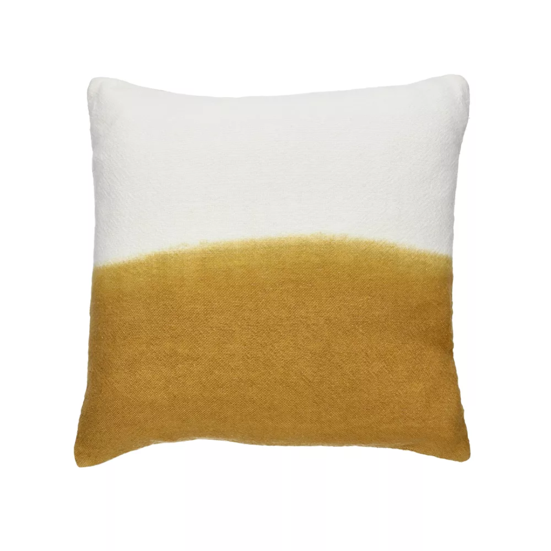 White Two Toned Linen Cushion 45 x 45cm in 4 Colours