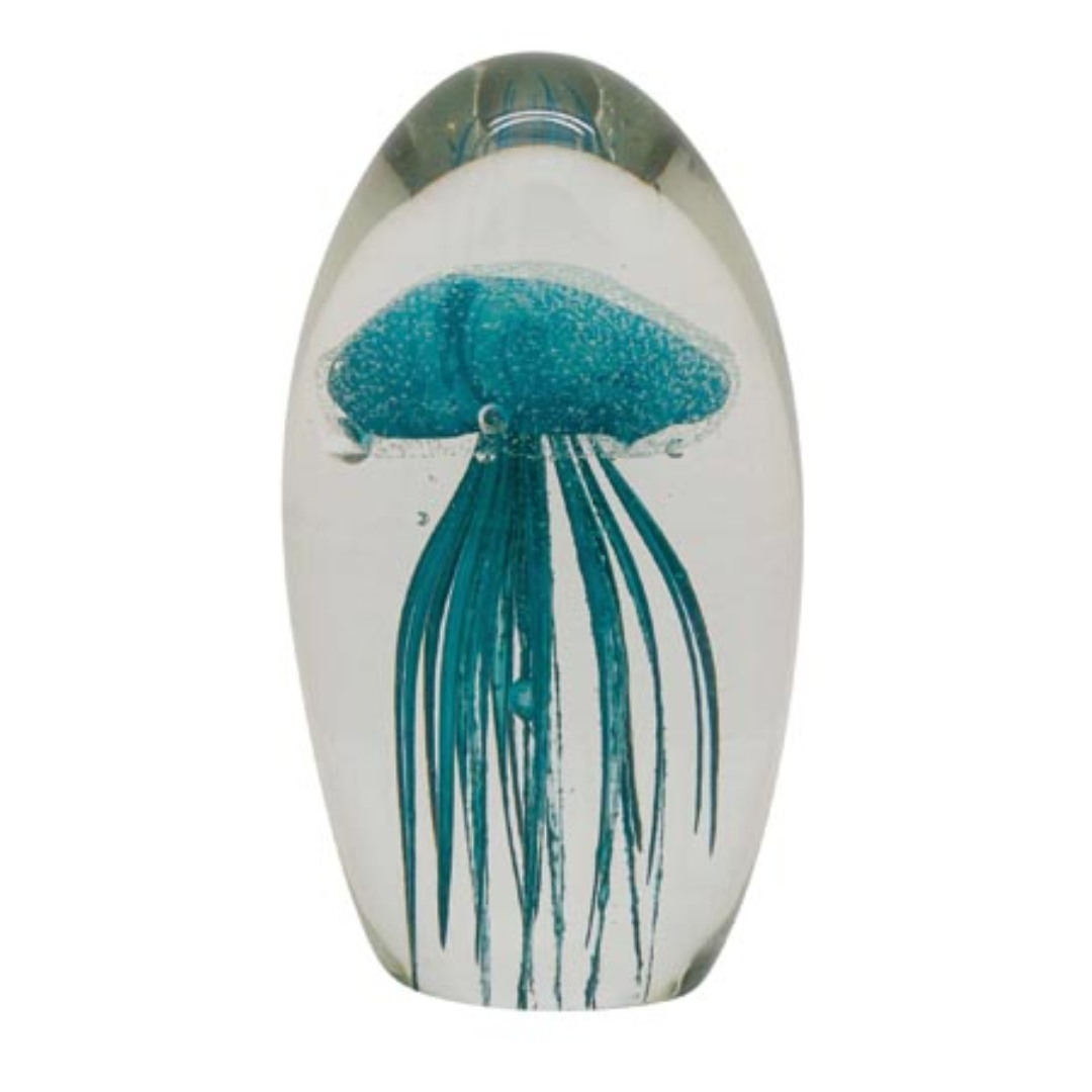Glass Paperweight Jellyfish in 5 Colours