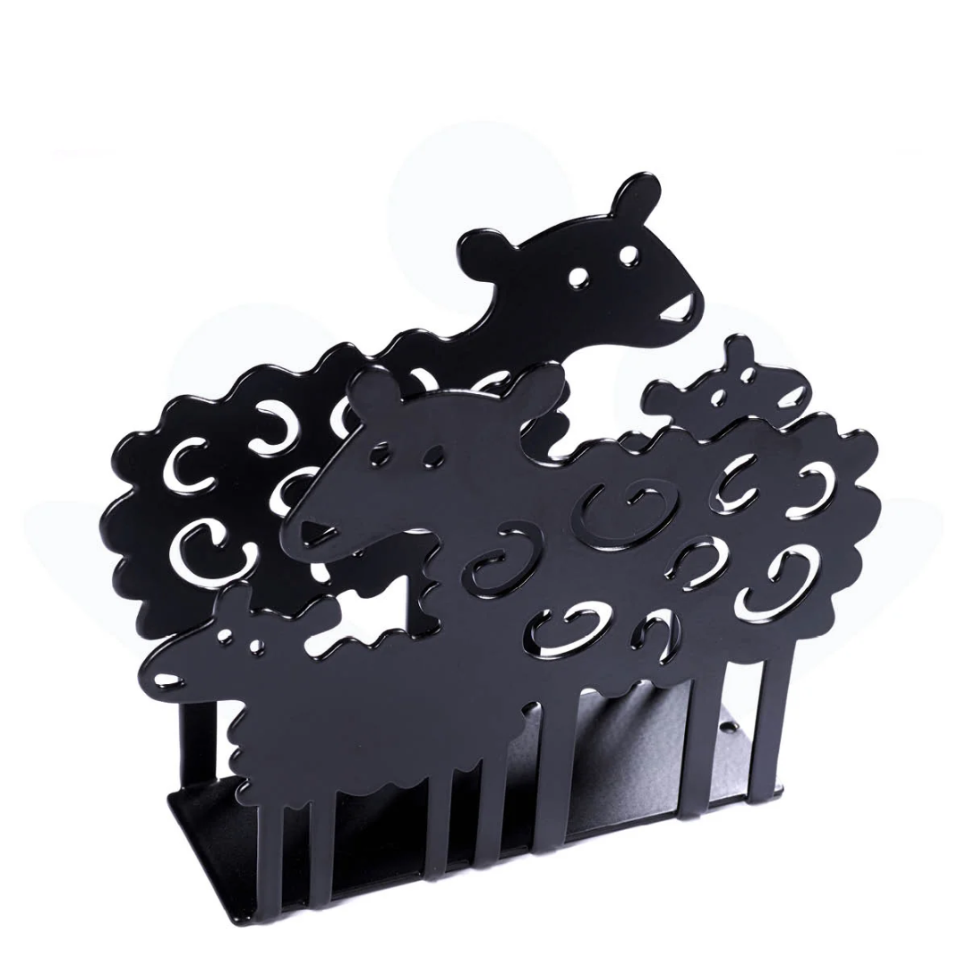 Black Iron Napkin Holder in 7 Designs