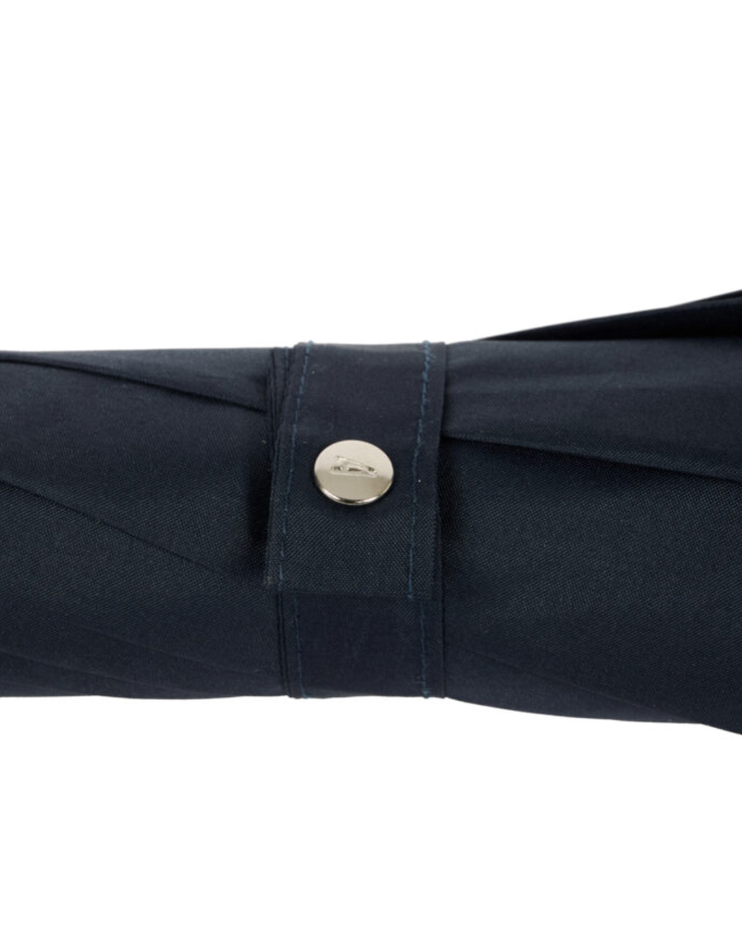 Navy Blue Umbrella with Wood Handle