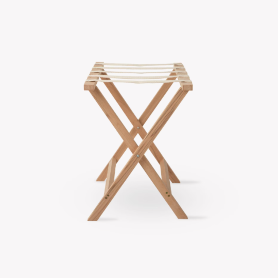 Folding Luggage Rack in Beech