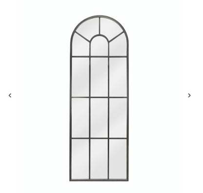 Arched Mirror Black Iron