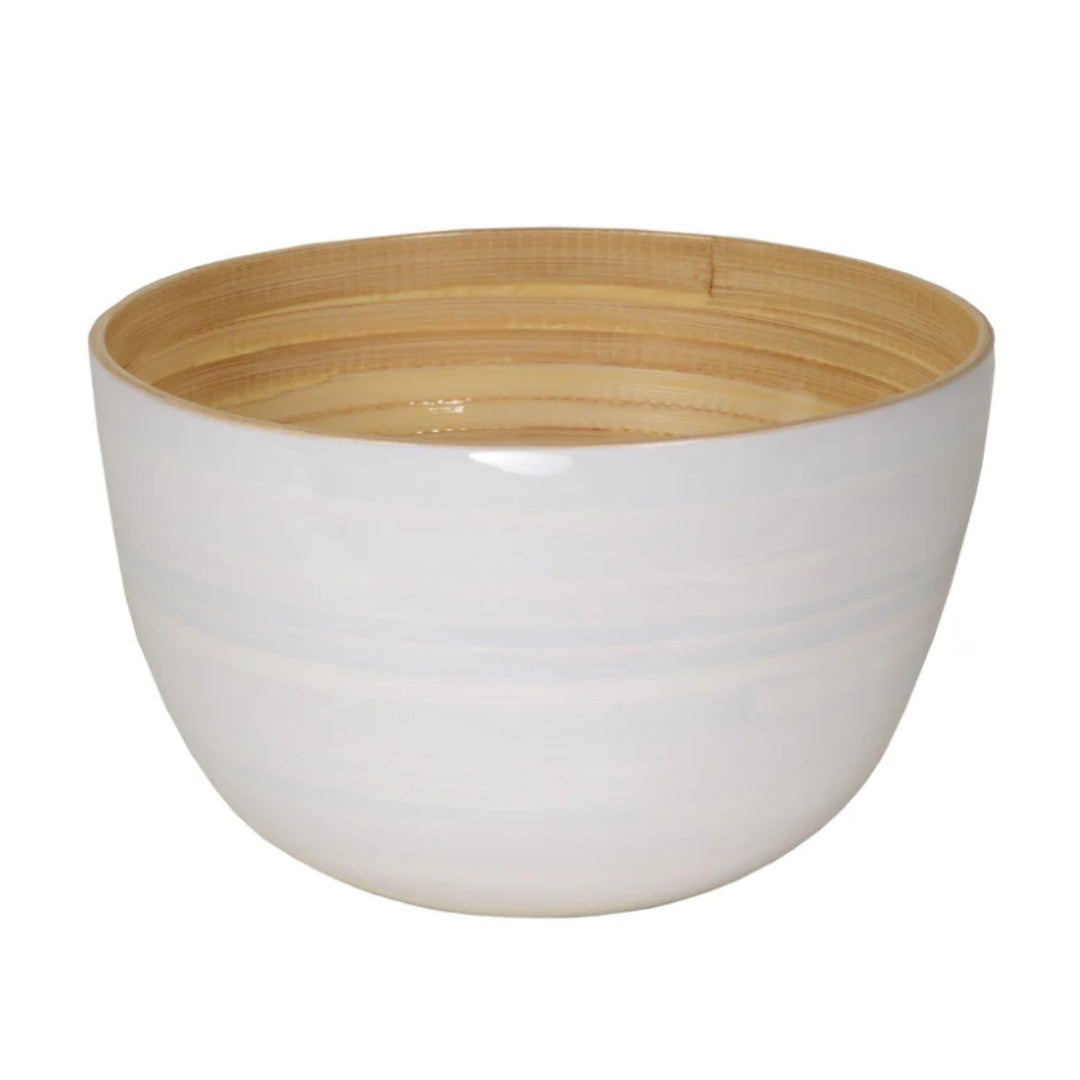 Bamboo Bowl Medium White
