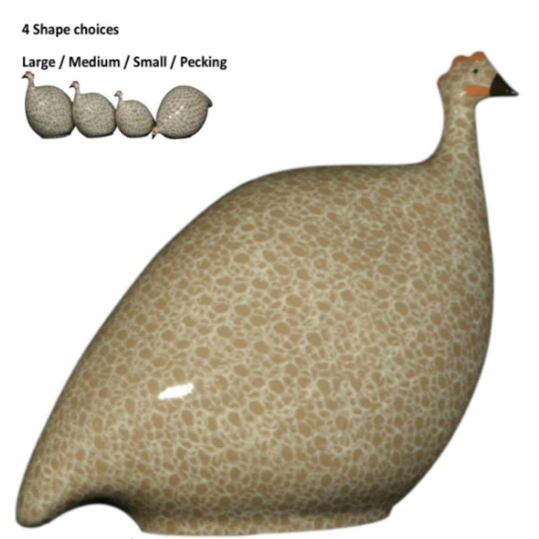 Brown Speckled White Guinea Fowl