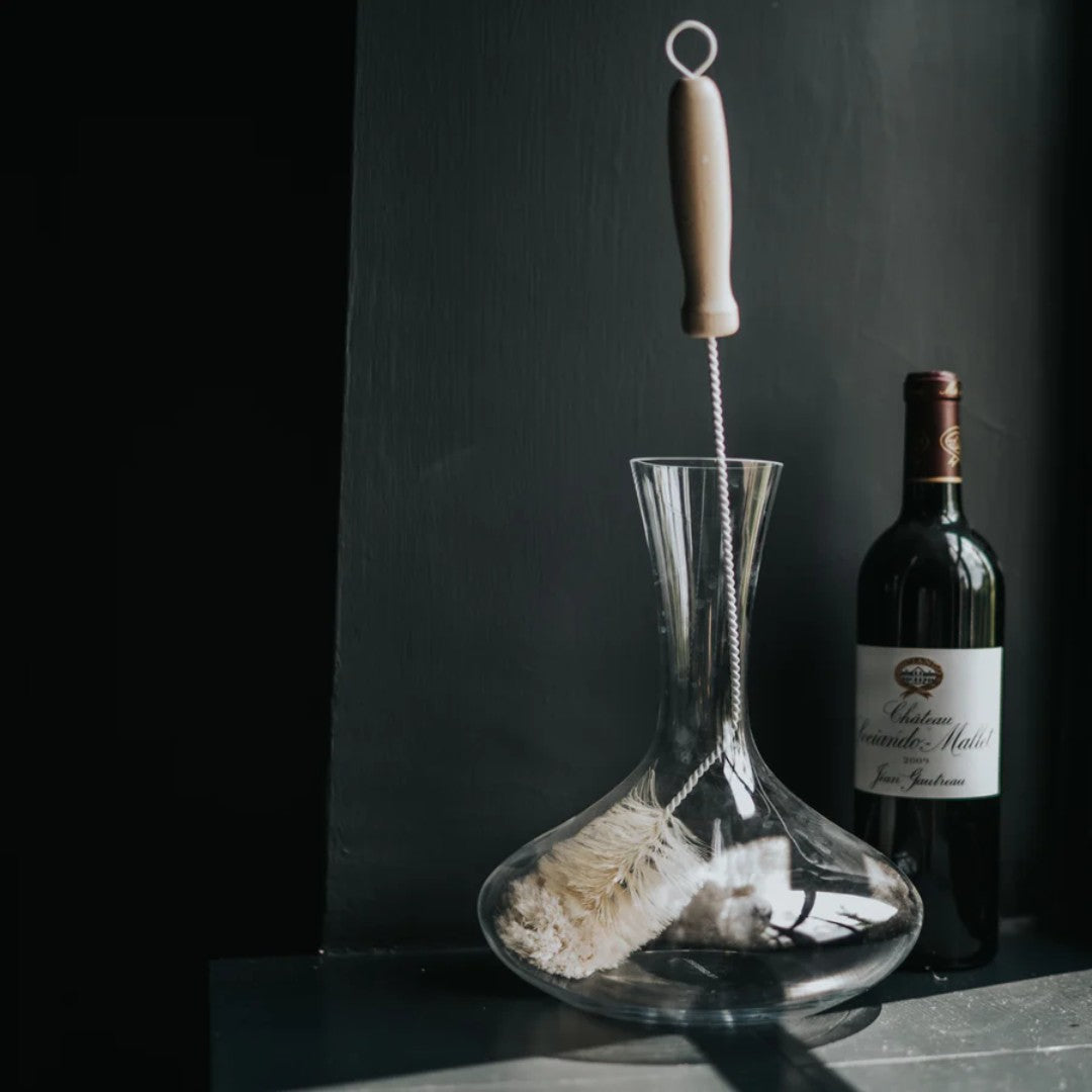 Decanter Brush with eco friendly natural bristles 