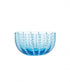 Glass Bowl in Aquamarine with Dot Pattern