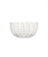 Clear Glass Bowl with Dot Pattern