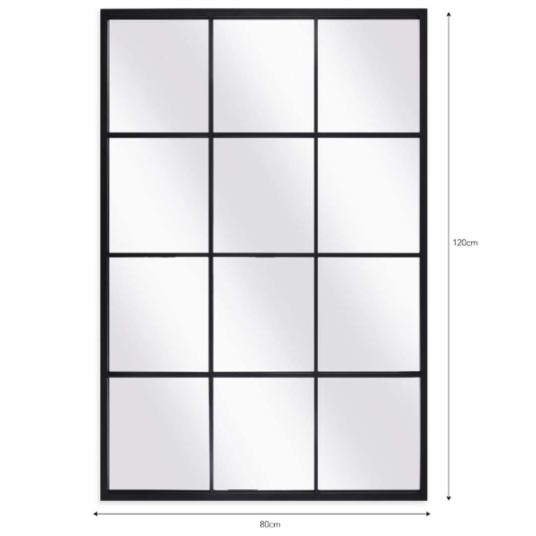 Indoor/Outdoor Window Pane Mirror in 3 Sizes