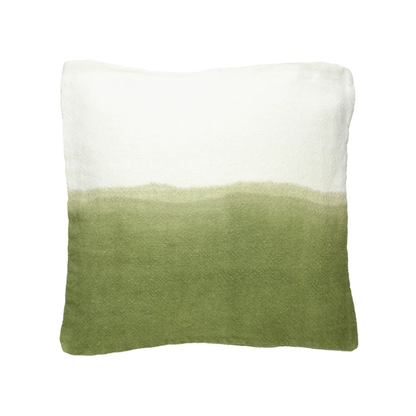 White Two Toned Linen Cushion 45 x 45cm in 4 Colours