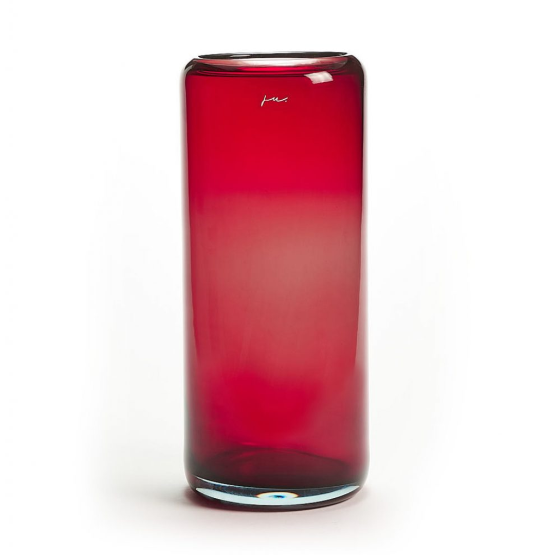 Tall Glass Hurricane Vase in 7 Colours
