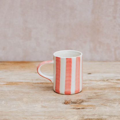 Ceramic Espresso Candy Stripe