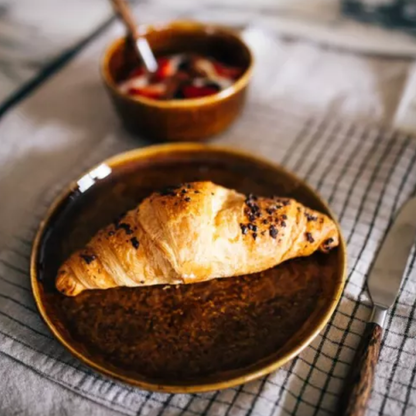 Brown Ceramic Dinner Set
