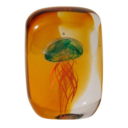 Glass Paperweight Jellyfish in 5 Colours
