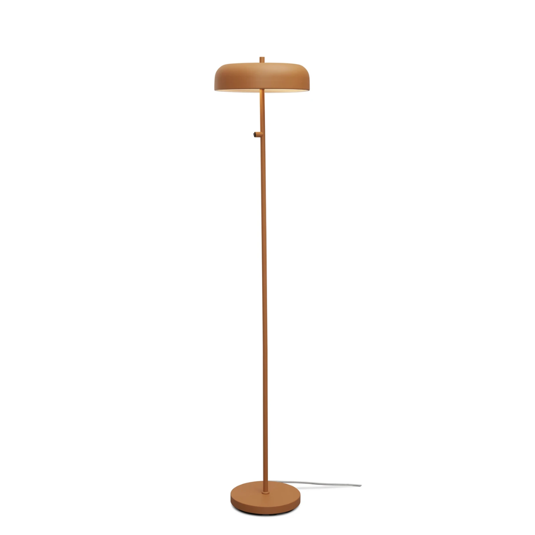 Mustard Yellow Iron Floor Lamp