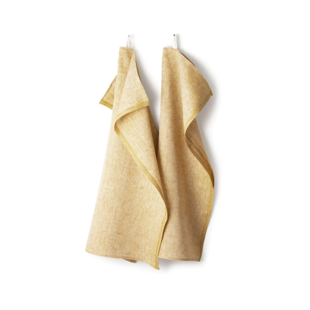 Tea Towel in Yellow - Pack of Two