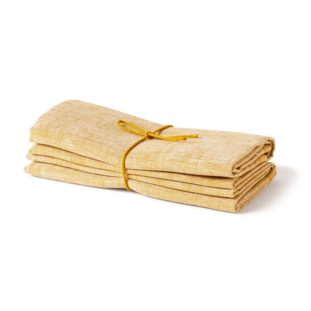 Tea Towel in Yellow - Pack of Two