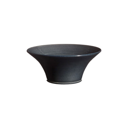 Black Ceramic Flared Bowl in 3 Sizes