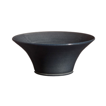 Black Ceramic Flared Bowl in 3 Sizes