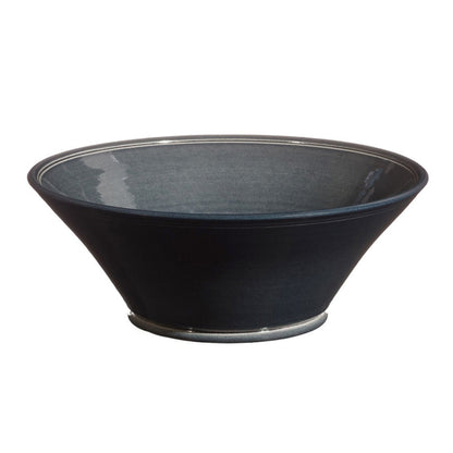 Black Ceramic Flared Bowl in 3 Sizes