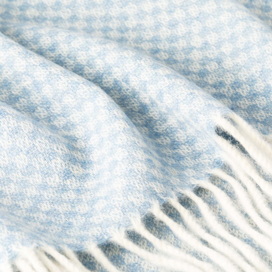 Blue Lambswool Baby Blanket