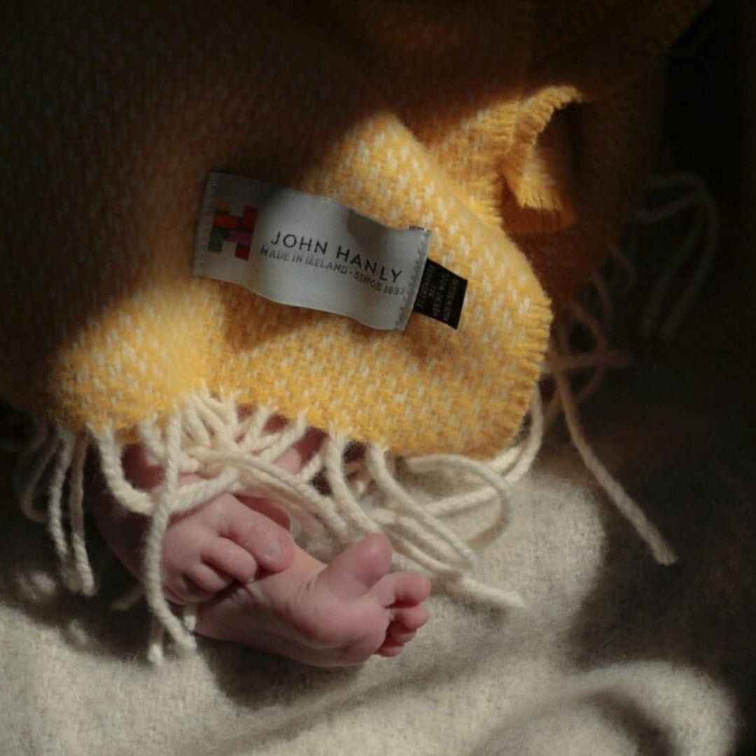 Yellow Cashmere Baby Blanket