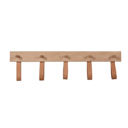 5 Peg Rail with leather Hooks
