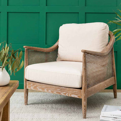 Rattan Armchair in Oatmeal