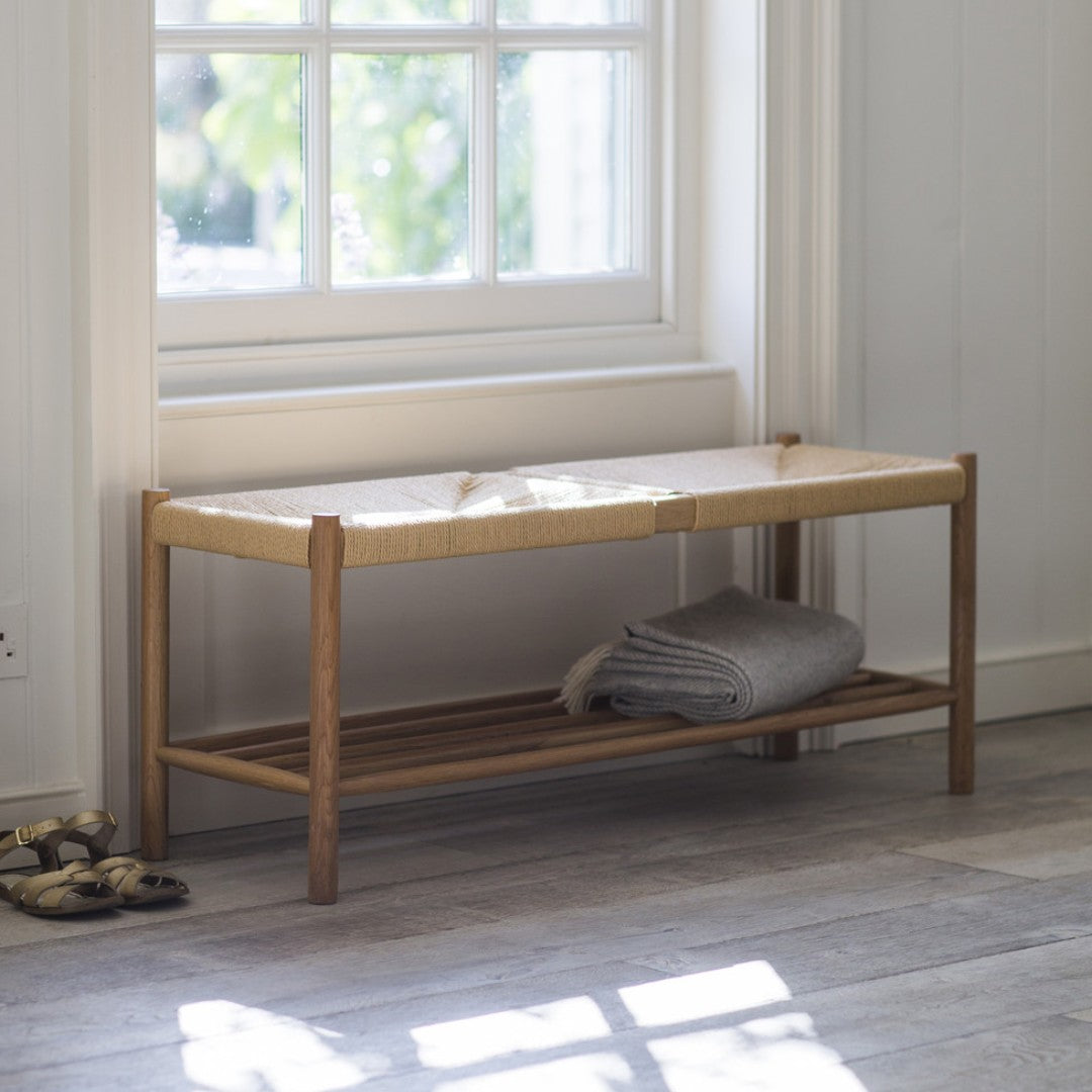 Oak Hallway Bench