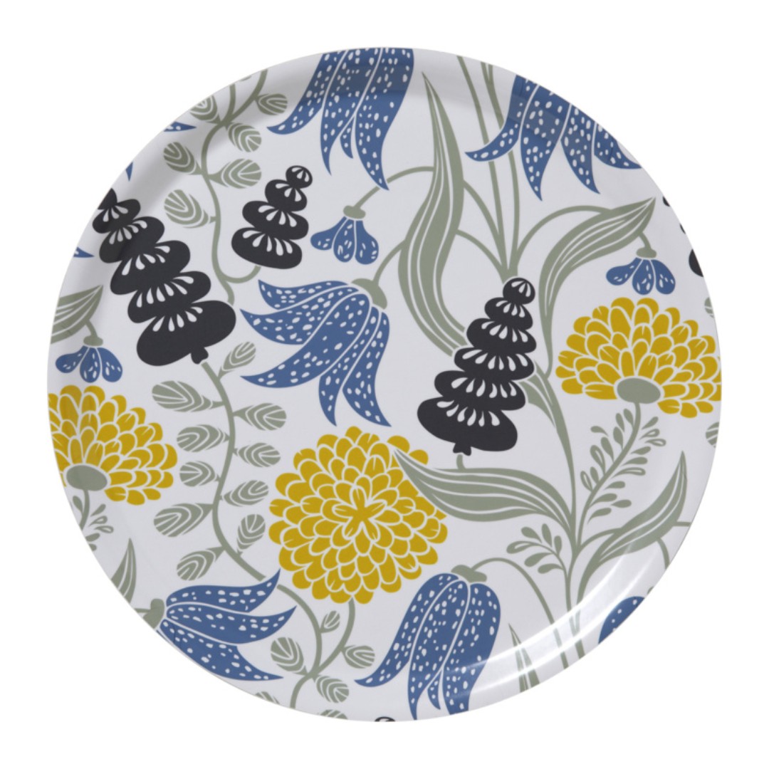 Round Floral Tray