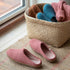 Slippers in Dusty Rose - 3 sizes