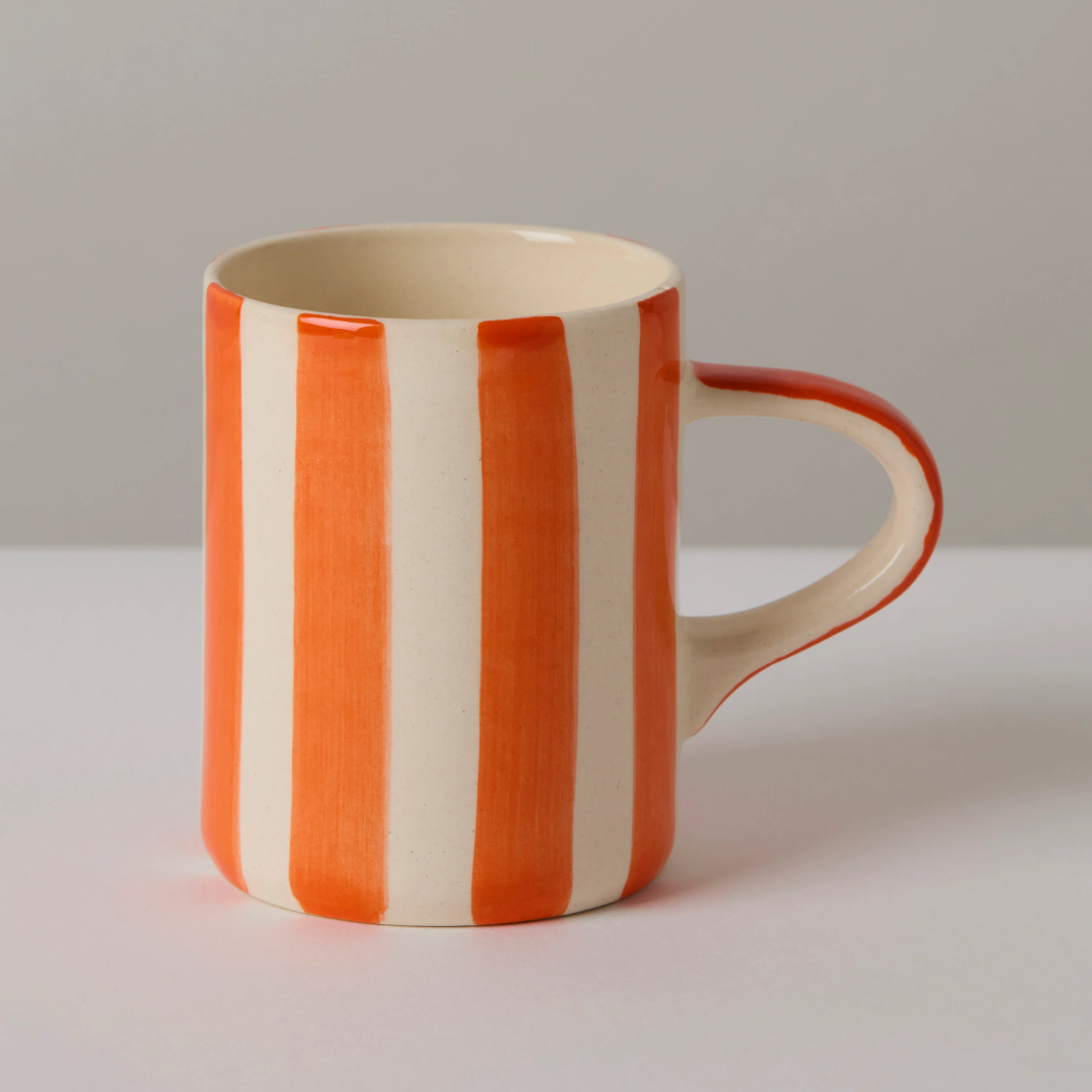 Ceramic Espresso Candy Stripe
