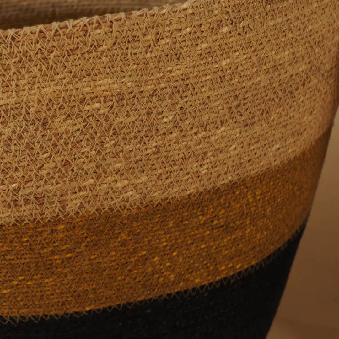 Striped Seagrass Basket Trio 4404