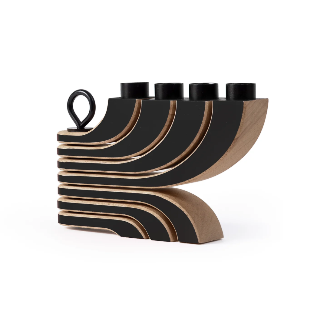 Foldable Four Arm Candle Holder in 2 Colours