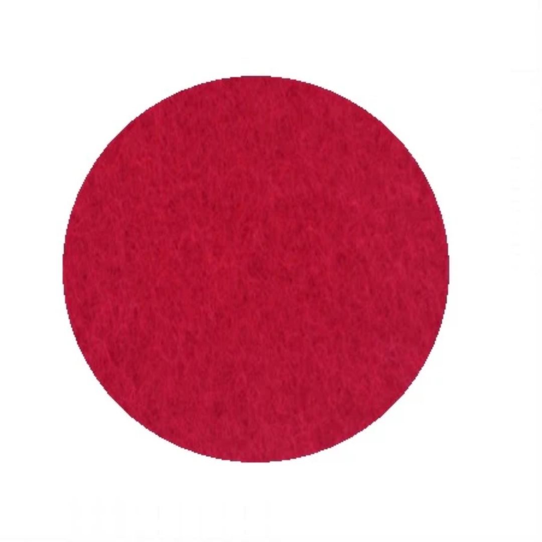 Poppy Red Felt Placemat in 2 Sizes