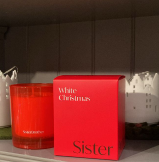 White Christmas Scented Candle