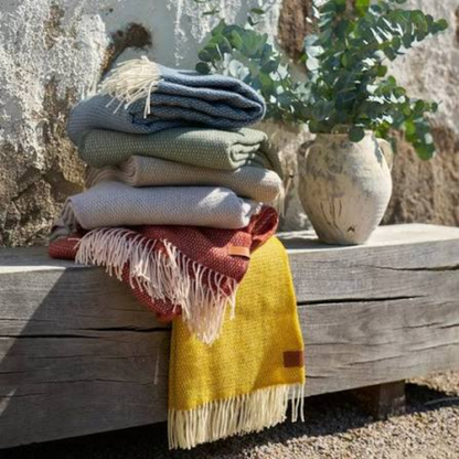 Brushed Merino Wool Hugo Throw in 3 Colours
