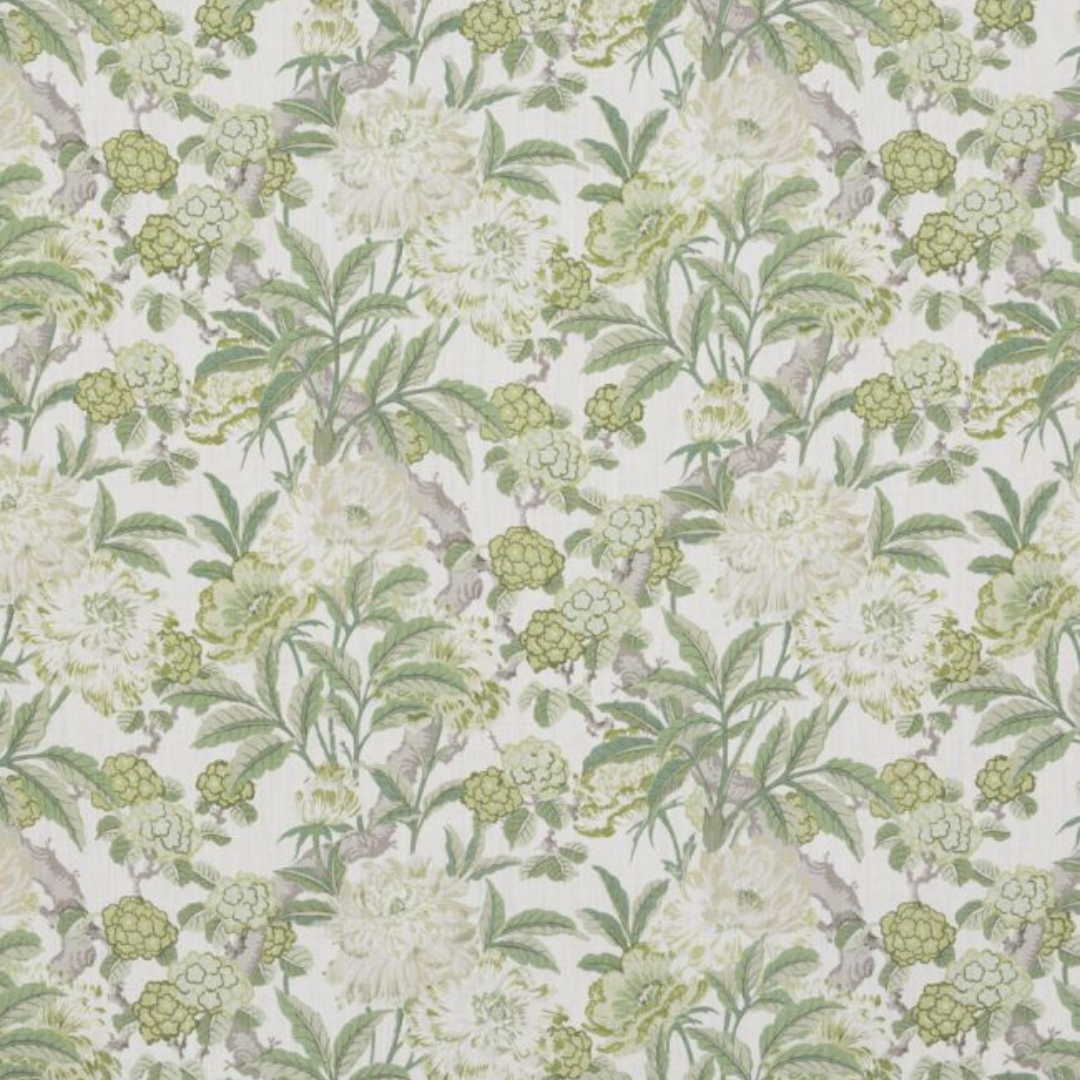 Green Summer Peony Cushion 50 x 50cm