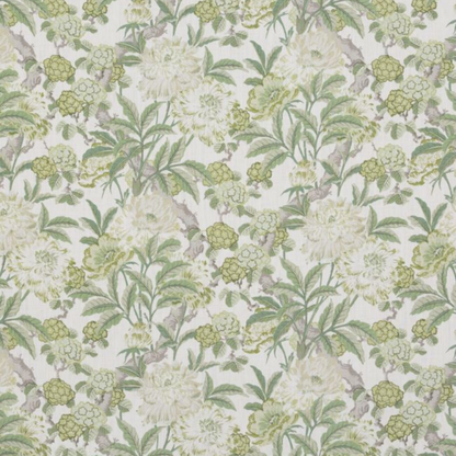 Green Summer Peony Cushion 50 x 50cm