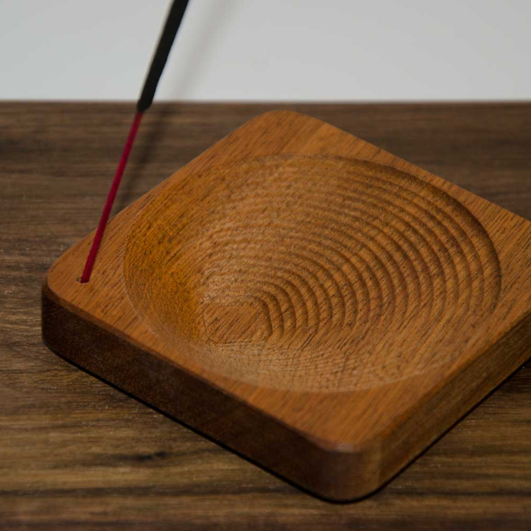 Spun Incense Holder - Ash or Sapele