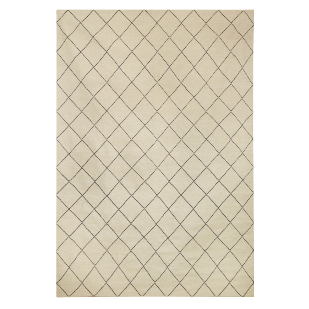 Diamond Rug Off White & Grey in 2 Sizes