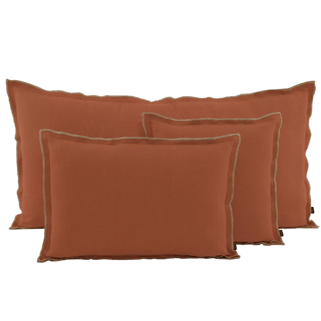 Seoni Cushion 40 x 60cm in Terre Brulee