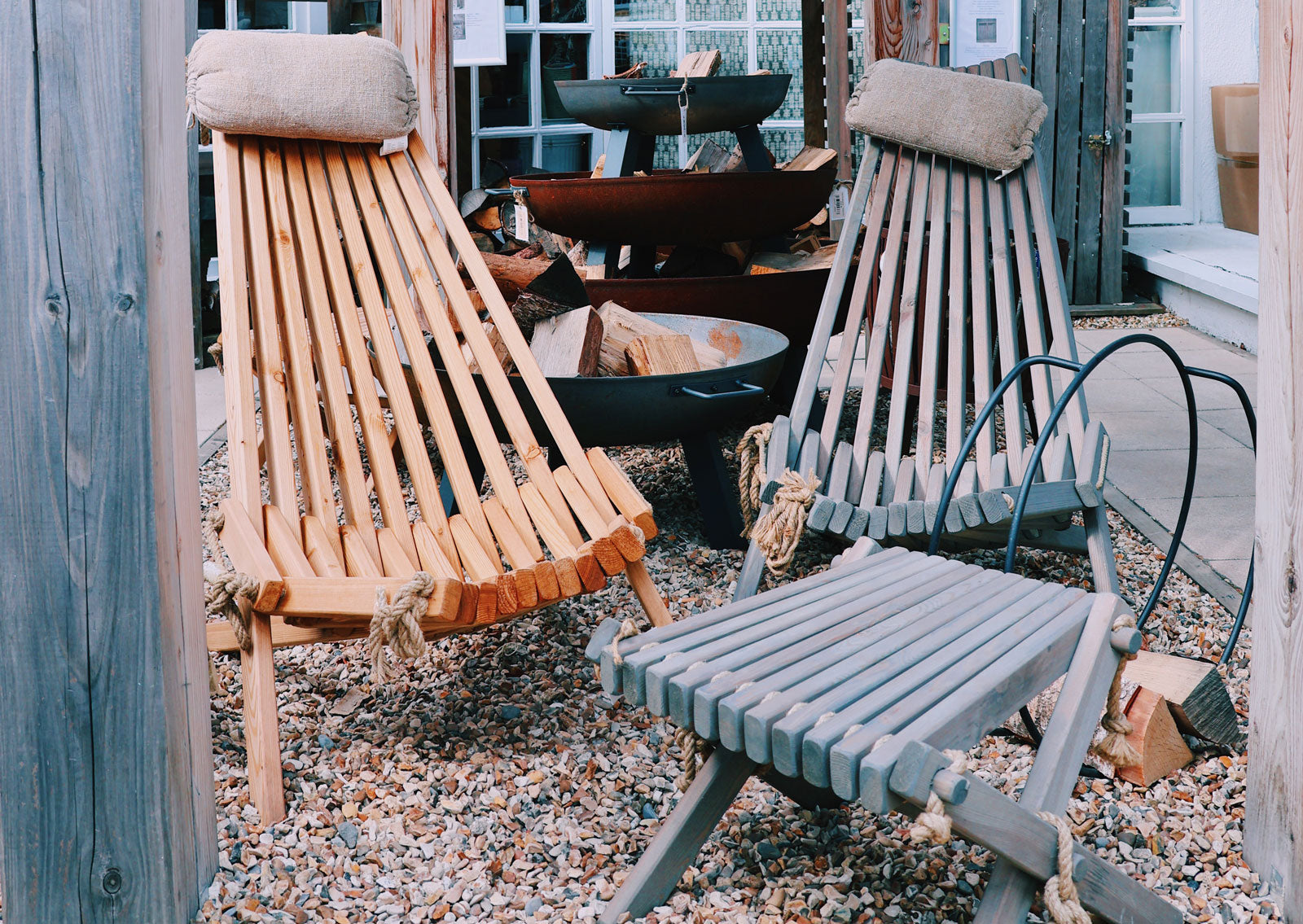 Outdoor homeware at The Blue Door