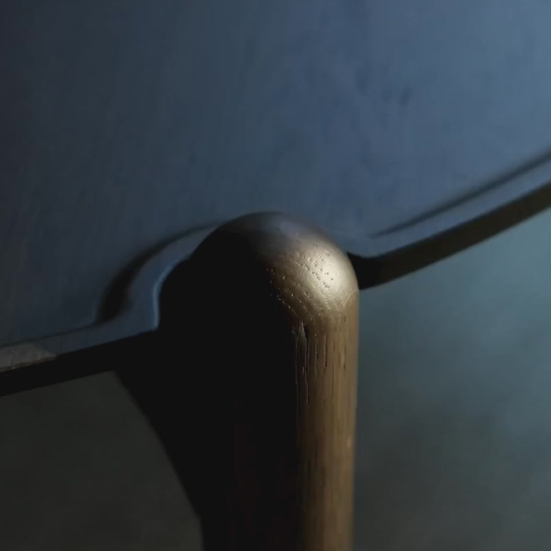 High Dark Oak Round Coffee Table