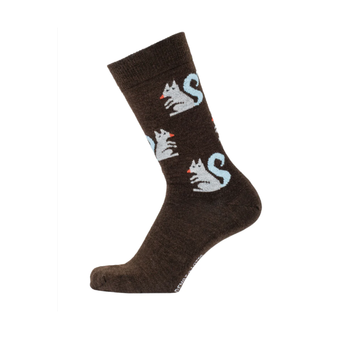 Brown Squirrel Socks in 2 Sizes