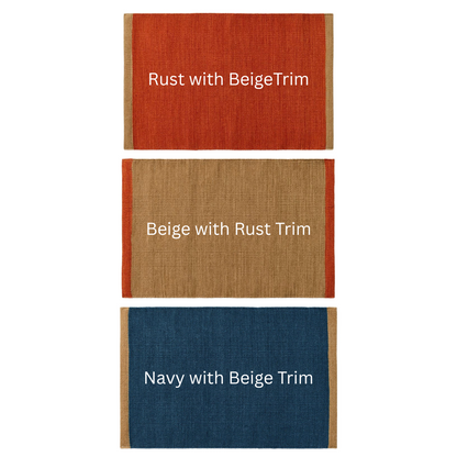 Wool Doormat Rug - 3 colours