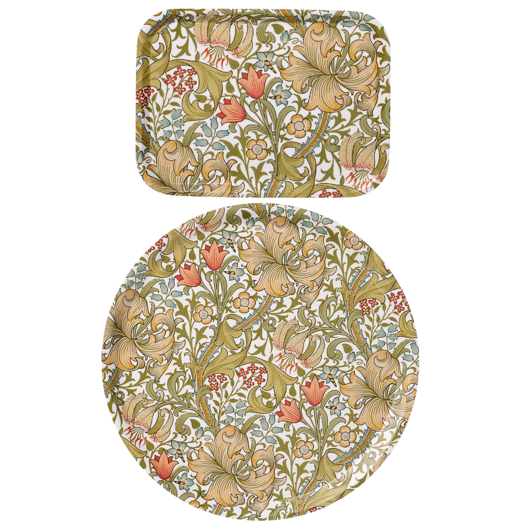 Golden Lily Tray in 2 Sizes